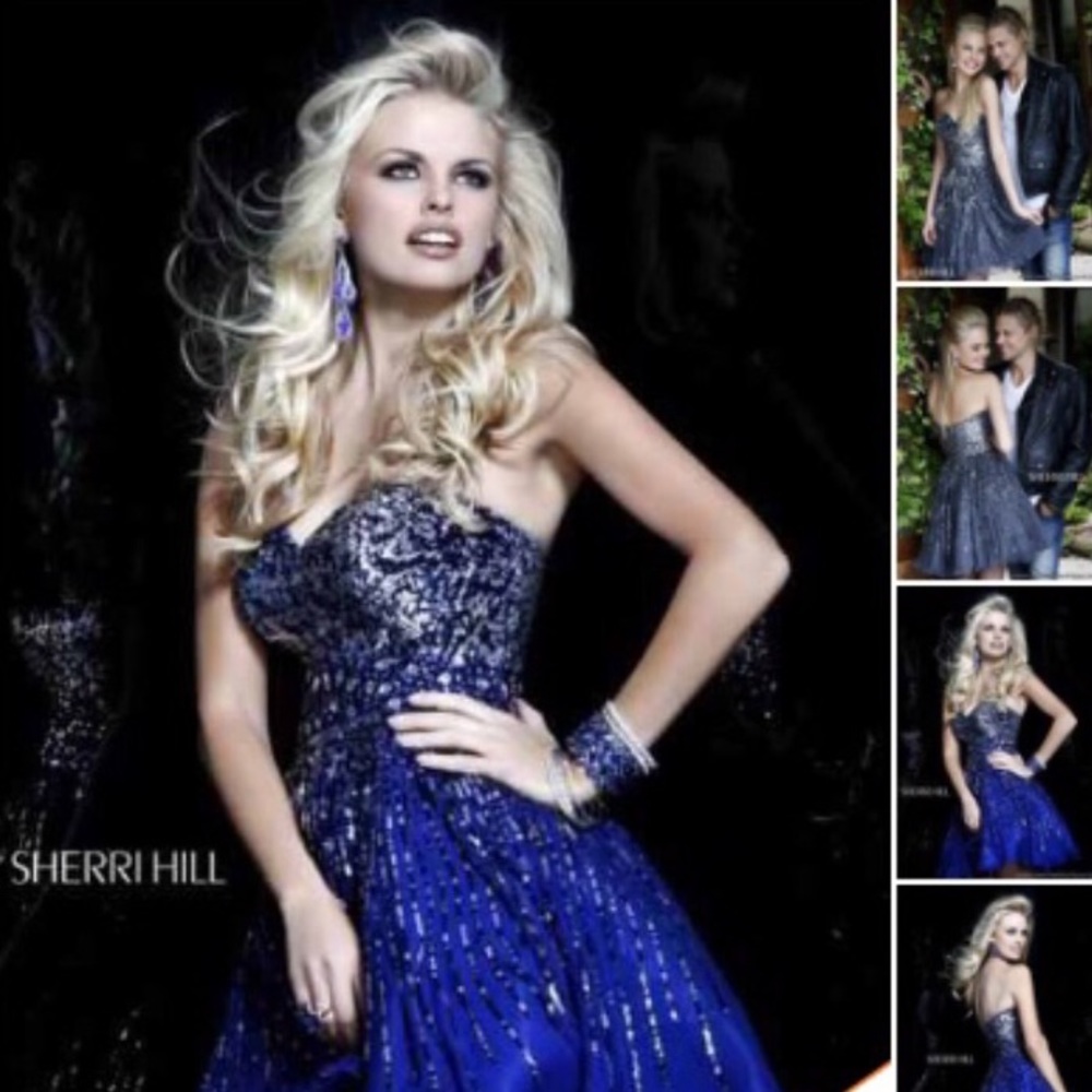 Sherri Hill silk cocktail dress